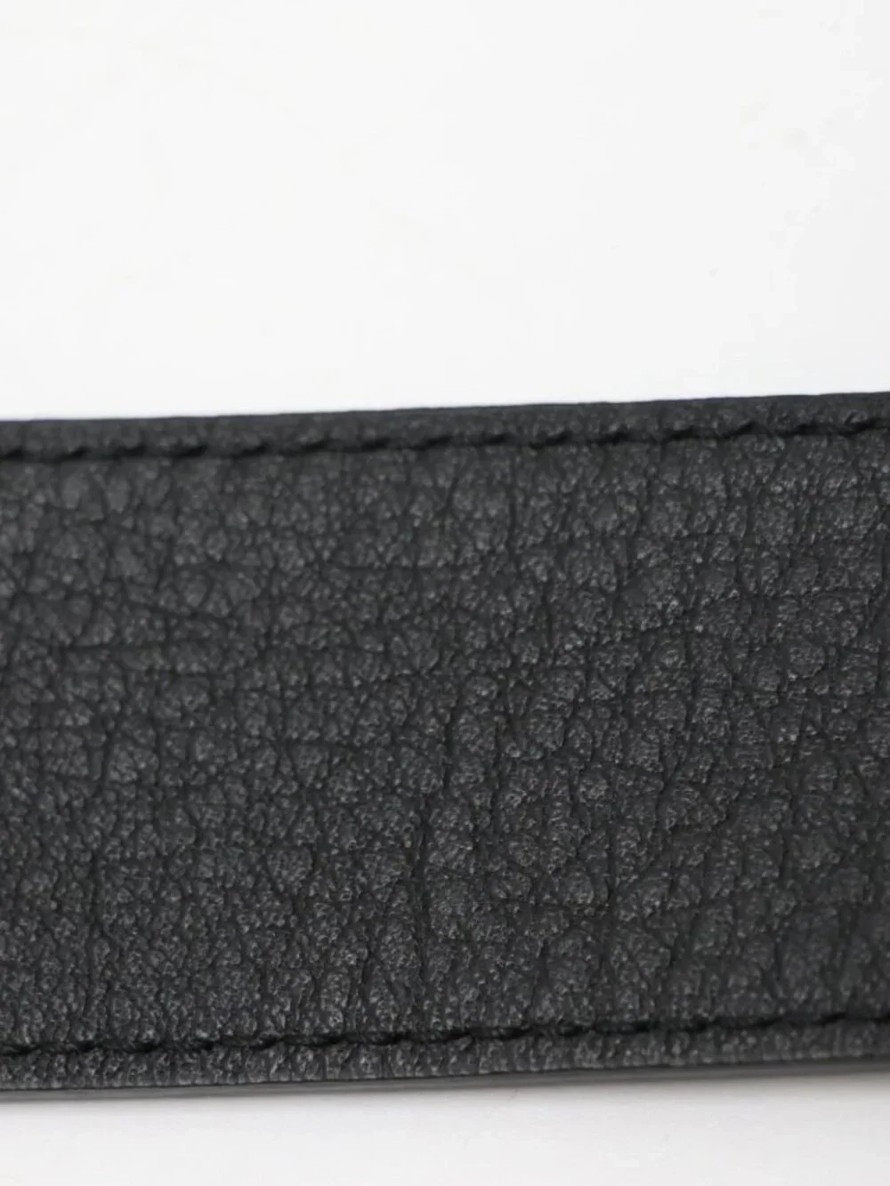 GUCCI 453260 Double G Belt Leather Black Size 25 US / 38 IT